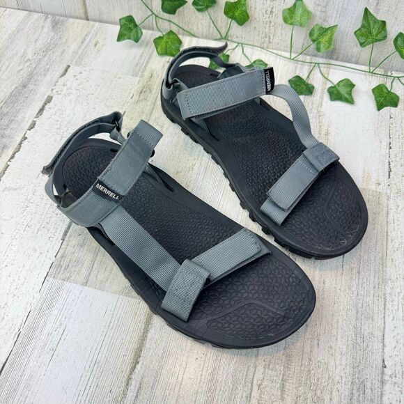 Merrell vibram men's Breakwater charcoal Strap Sandals shoes size 11 - Picture 1 of 6